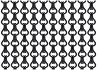 Metal Mesh Curtain Black Color da liga de alumínio de divisores de sala