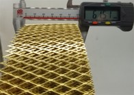 18 mm Tamanho de malha folha de metal expandida cobre de longa duração engenharia de precisão