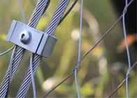 Parede de aço inoxidável segura da construção da malha do cabo da corda de fio com furo do diamante de 38*38mm
