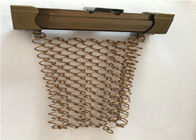 Cortina decorativa do cobre/a de alumínio da rede de arame do metal de malha da tela para a sala de exposição