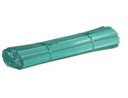 Fios retos de corte revestidos de PVC verde com 250 mm de comprimento