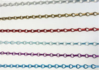 Colore o fio decorativo Mesh Aluminium Chain Strip Curtain 0.8kg de 1.5mm