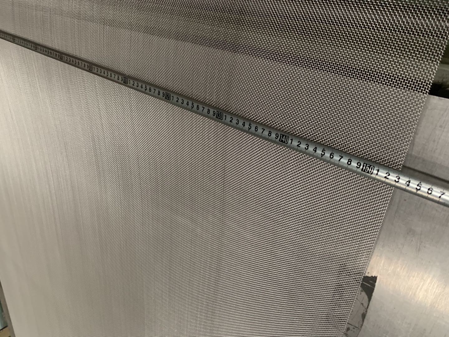 1.22 metros de largura Rede de tela de aço inoxidável Filtro químico