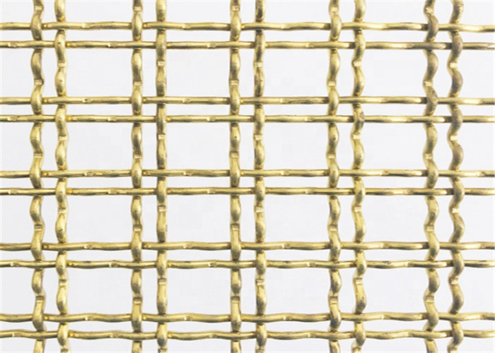 Rede de arame frisada 2.5mm de bronze decorativa dos armários