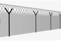50x50mm parte superior galvanizada mergulhada quente de 1,2 M Chain Link Fencing com arame farpado