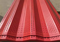 Painéis de vedação de resistência ao vento perfurados vermelhos de fibra de poliéster exterior
