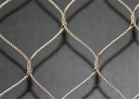 Furo decorativo exterior da forma do diamante da cerca da rede da malha da corda para a parede de Buidling
