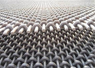 aço carbono alto oxidação frisada da tela de rede de arame 65Mn anti para a máquina da mina