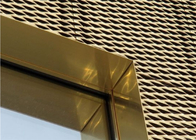 rede de arame expandida decoração do metal do ouro do furo de 150mm