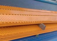 placa de aço do controle de poeira de Panels Yellow Windproof da cerca do para-brisas do comprimento 10m