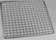 Malha de arame crimpado de furo quadrado de 10 mm pré-trama brilhante