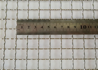 Malha de arame crimpado de furo quadrado de 10 mm pré-trama brilhante