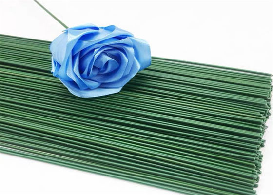 18 comprimento coberto de papel cortado reto verde do fio 60cm do florista 50pcs do calibre